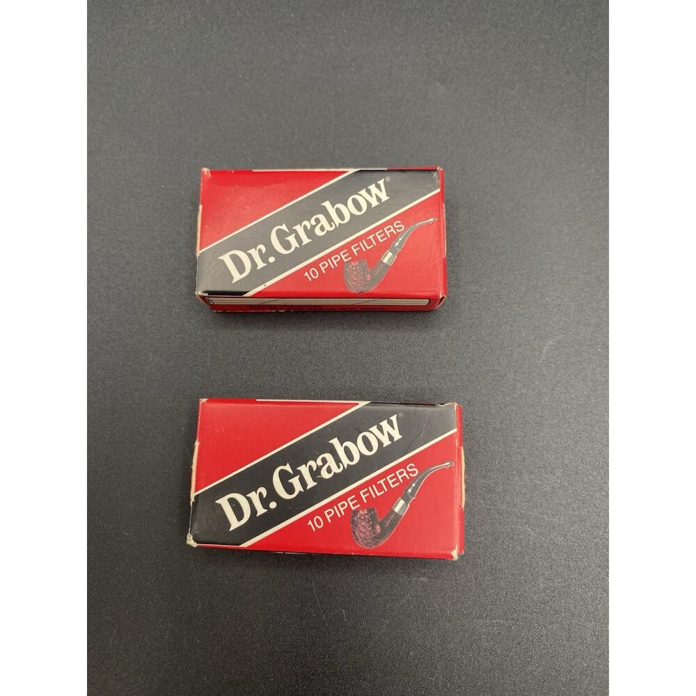 Dr Grabows 2 Boxes Pipe Filters Vintage Advertising. Sparta Industries